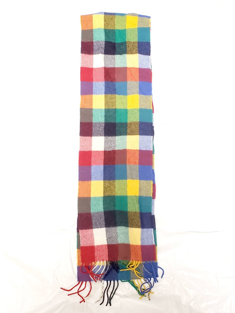 カラフル おしゃれ マフラー 未使用品拍卖