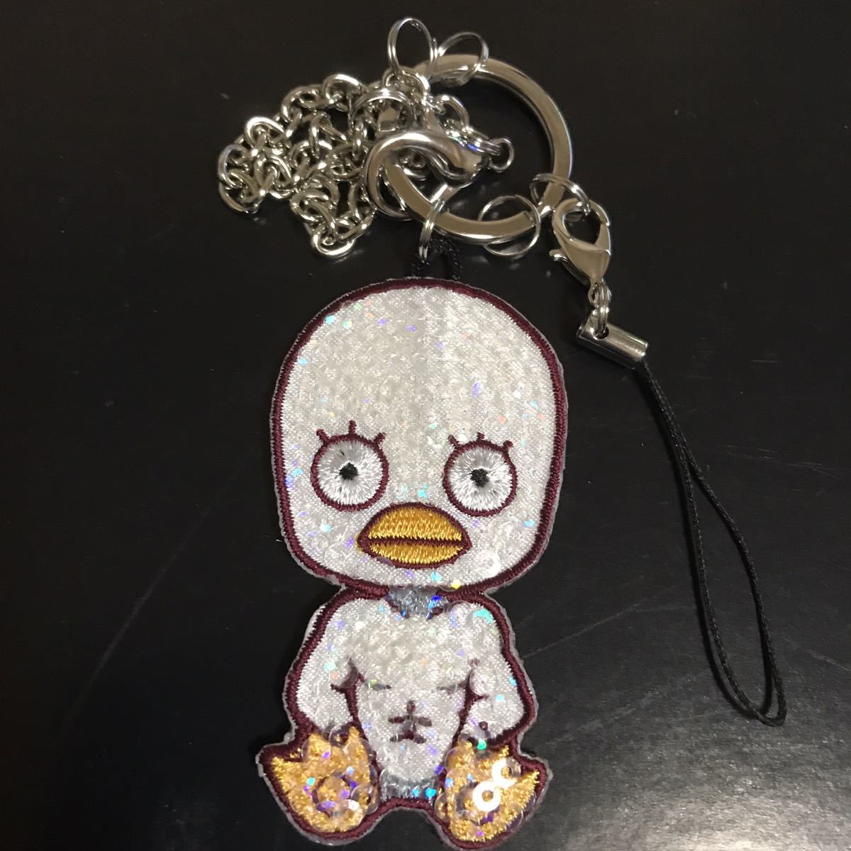 銀魂 スパンコールチャーム エリザベス ストラップ キーホルダー 公式 グッズ すぱんこーるちゃーむ拍卖