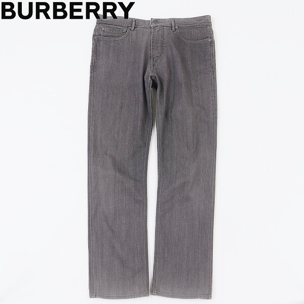 国内正規品◆BURBERRY LONDON バーバリー ロンドン ポケット裏ノバチェック柄 ストレッチ ブラック デニム パンツ ジーンズ 35拍卖