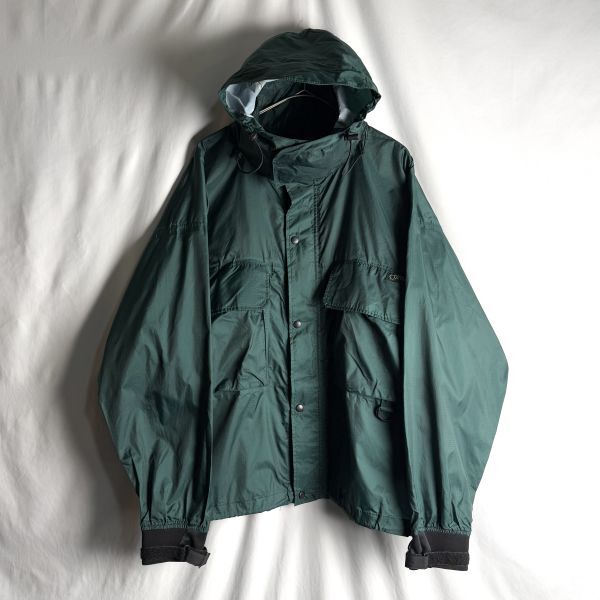 90s ORVIS ナイロン フィッシング ジャケット L グリーン ワイド オービス 80s拍卖