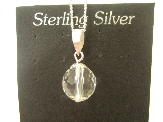 横浜最新 SILVER925銀ペンダントクリスタル♪送料無料ξgtξ ξ36s拍卖