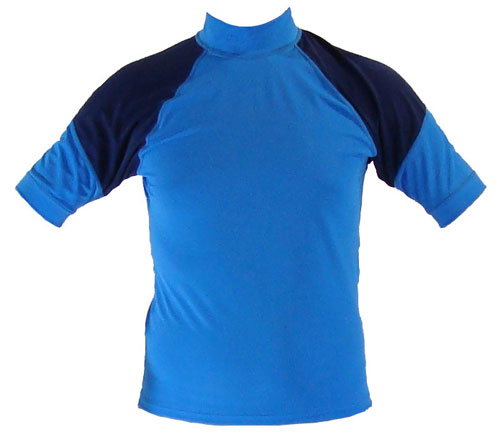 【特ラッシュ】国産オリジナル半袖パウダーxネイビー◆メンズXLサイズ / 身長172~183cm/体重66~79kg拍卖