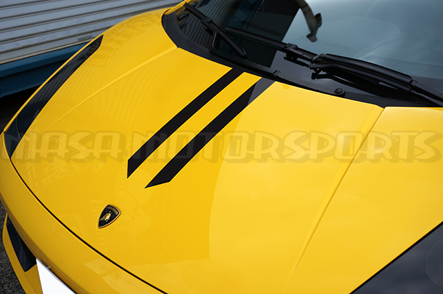 lamborghini Gallardoランボルギーニガヤルドボンネットカスタムカーボンシートドレスアップステッカー外装パフォーマンス#ラッピング岐阜拍卖