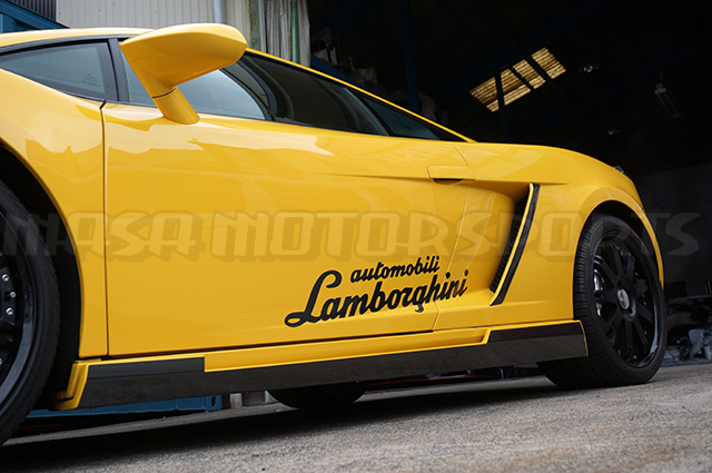 lamborghini GallardoランボルギーニガヤルドHAMANNエアロ用サイドステップカスタムカーボンシートカット済み フォージドカーボンシート有拍卖