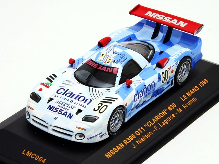 ■即決 ixo 1/43【日産 ニッサンR390 GT1「Clarion」#30 Le Mans 1998 5位 LMC064拍卖