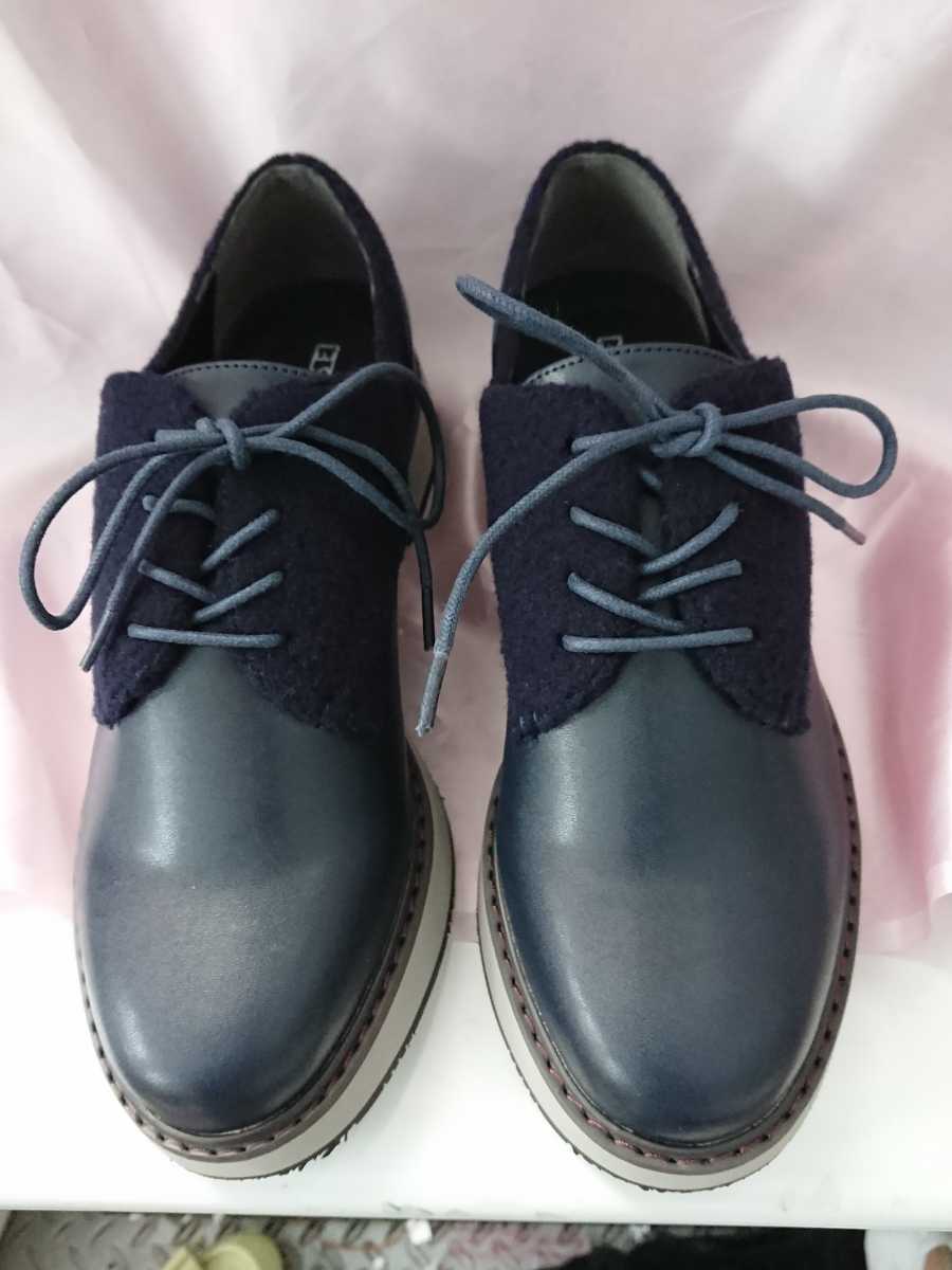 新品【22.5cm】PURPOSE デザインソール レースアップ マニッシュシューズ◇イーボル イリマ拍卖