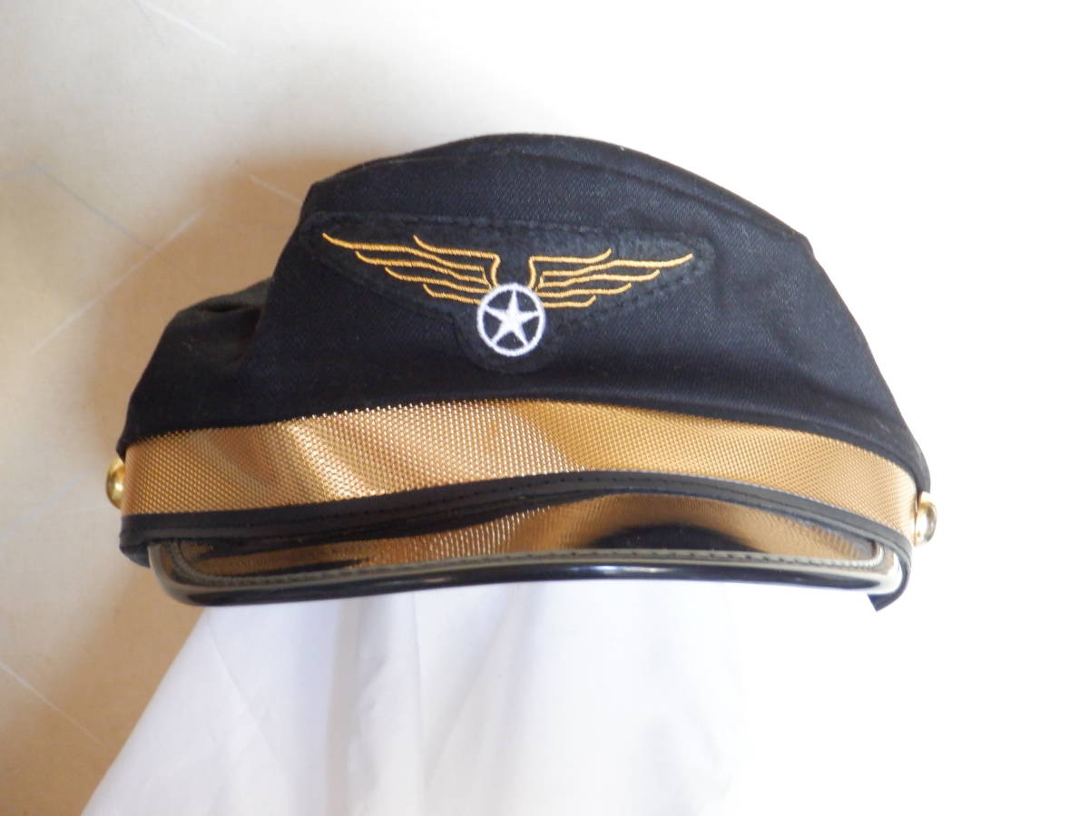 ミリタリー風 帽子 黒 コスプレ用 未使用品 新品拍卖