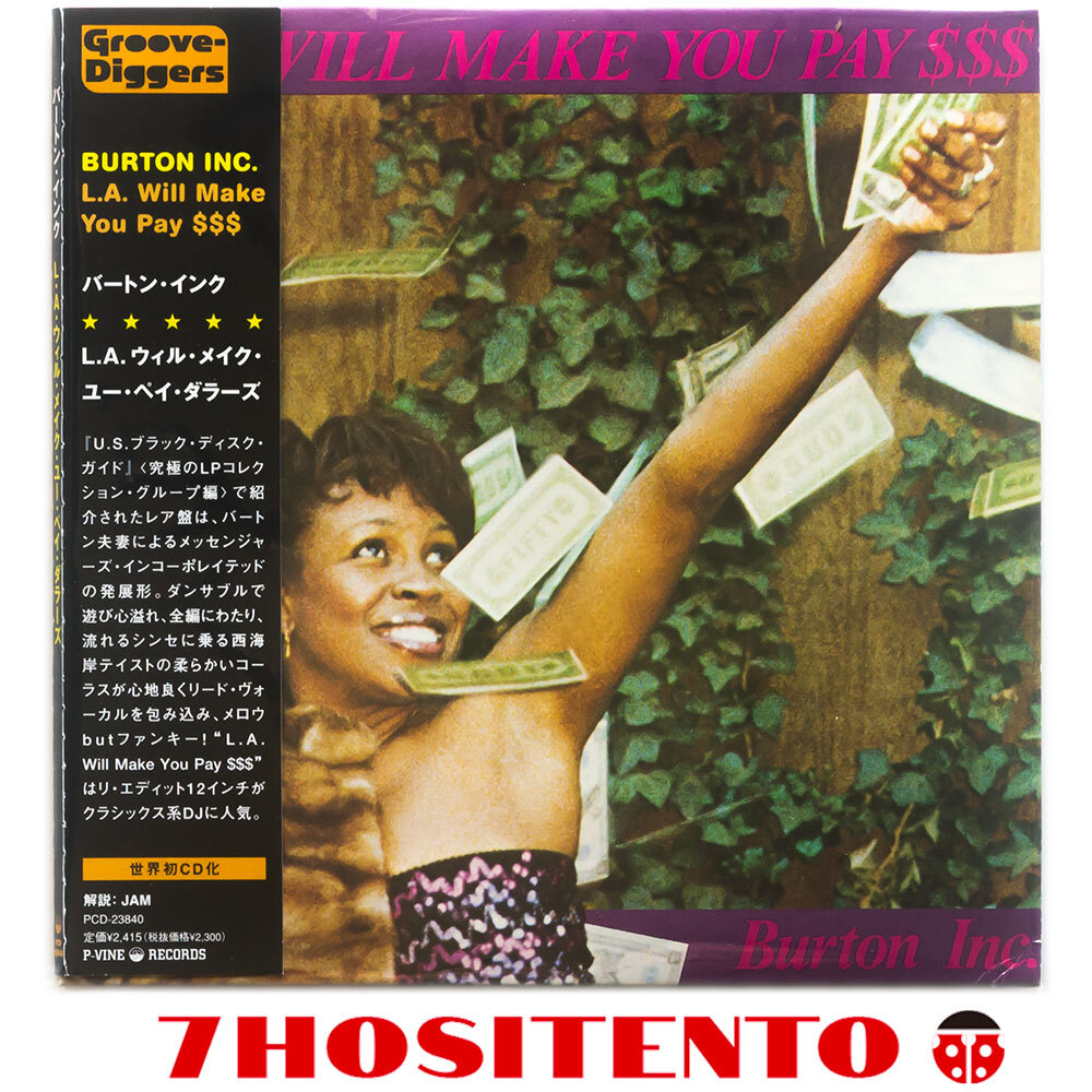 ★Rare Groove A To Z掲載★Burton Inc(ex. Messengers Incorporated)による1976年作★国内盤紙ジャケ/解説付★L.A. Will Make You Pay $$$拍卖