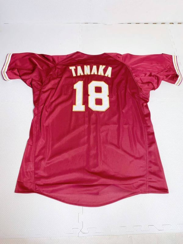 ★楽天イーグルス 18 田中将大 My HERO ユニフォーム XL 野球 応援 Rakuten 着丈約83cm 肩幅約53cm 身幅約62cm 袖丈約25cm拍卖
