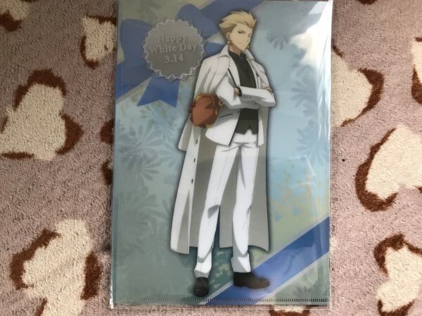 d046クリアファイル FGO Fate Grand Order ufotable cafe DINING ホワイトデー限定 ギルガメッシュ拍卖