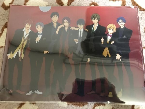 d049クリアファイル Free! 京アニ マルイコラボ限定 遙 真琴 渚 怜 凛 宗介拍卖