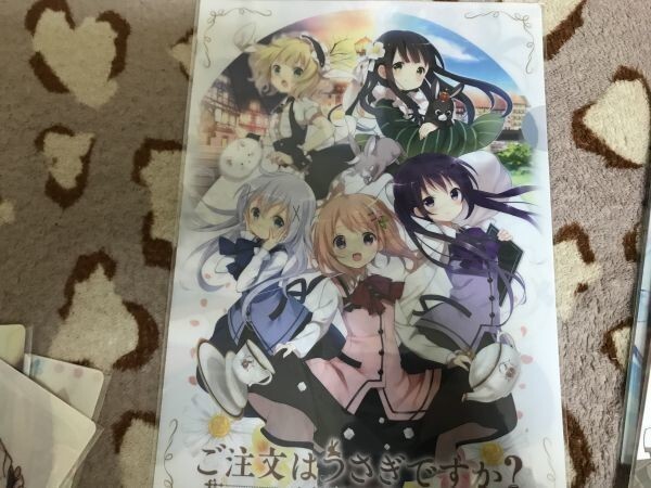 d050クリアファイル ご注文はうさぎですか? コミケ C85 特典 非売品 チノ ココア リゼ シャロ 千夜拍卖