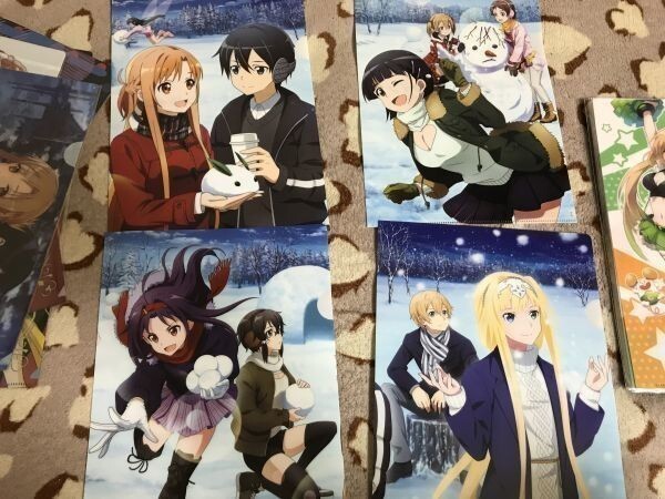 d035クリアファイル ソードアート・オンライン SAO アリシゼーション セブンイレブン特典 4枚セット キリト アスナ 直葉 アリス ユージオ拍卖