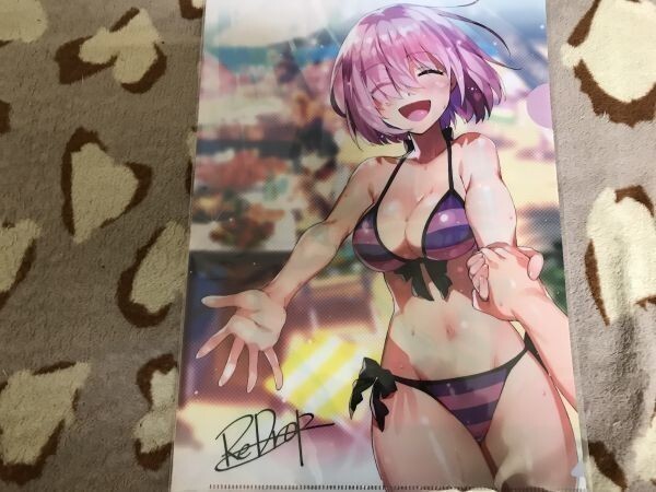 d034クリアファイル Fate/Grand Order FGO 水着 マシュ(おつまみ) C92/ReDrop メロンブックス特典拍卖