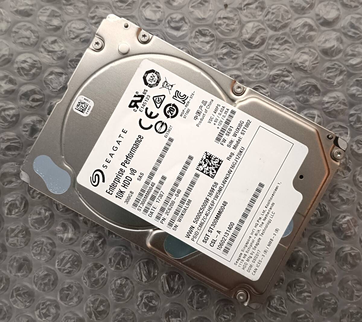 【中古パーツ】 2.5インチ Seagate ST300MM0048 300GB SAS HDD 正常品 1台■SAS2771拍卖