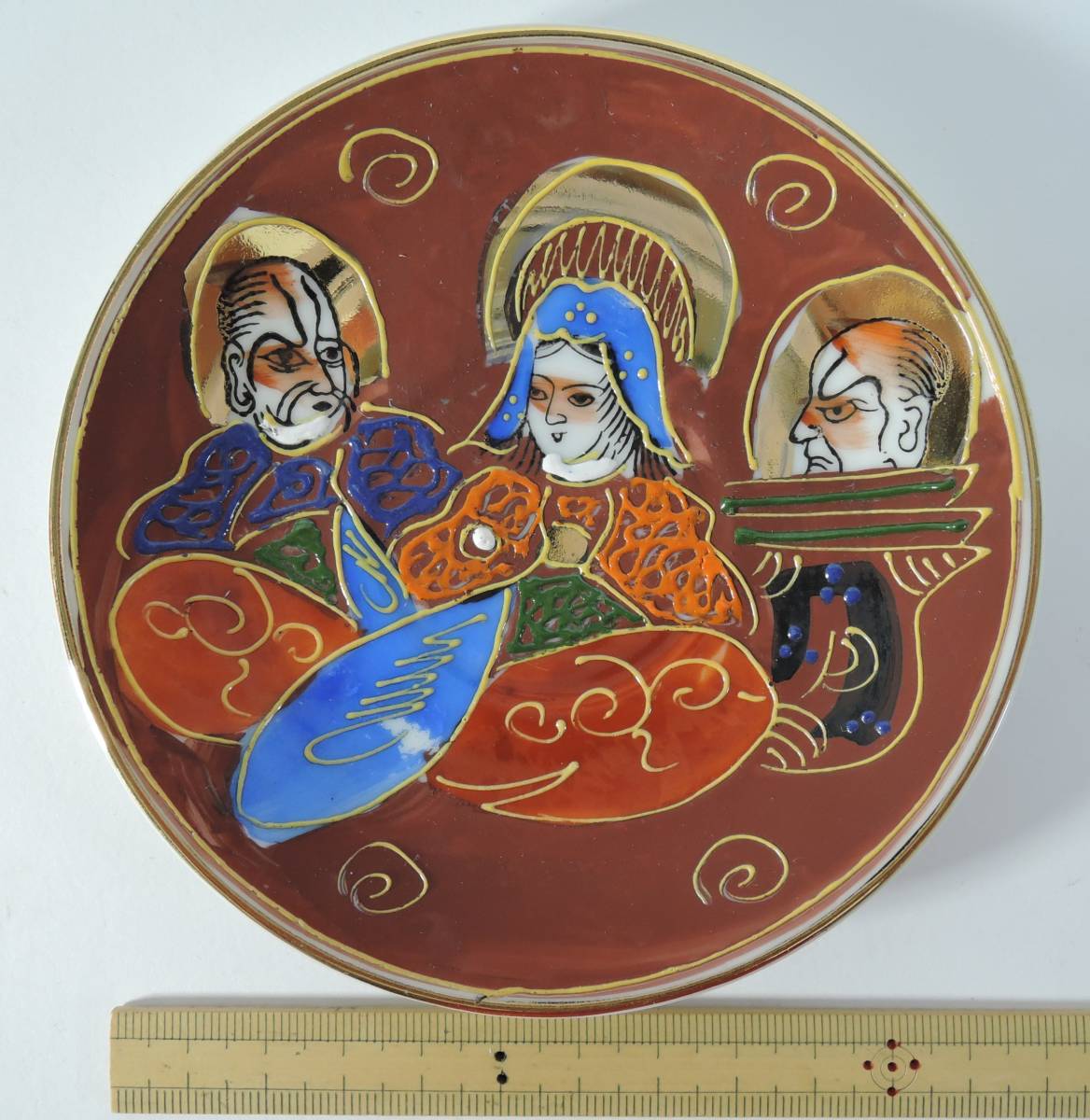 01H昭和レトロ■九谷チャイナ KUTANI CHINA 小皿/絵皿■輸出用 MADE IN JAPAN拍卖