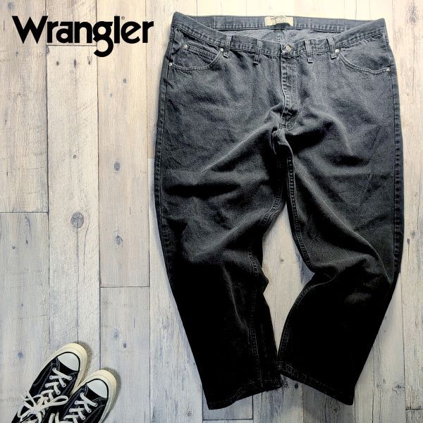 ☆Wrangler ラングラー☆authentic メキシコ製 後染め ブラックデニム BIGSIZE W48 S2146拍卖