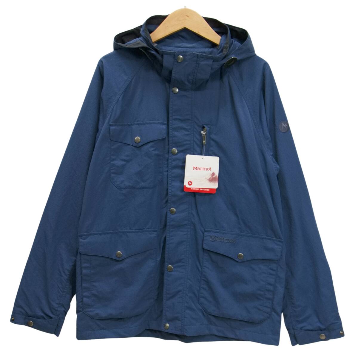 即決☆マーモット マウンテンパーカー IND/Lサイズ 送料無料 保温裏地付 撥水 防風 クラシック ジャケット ブルー拍卖