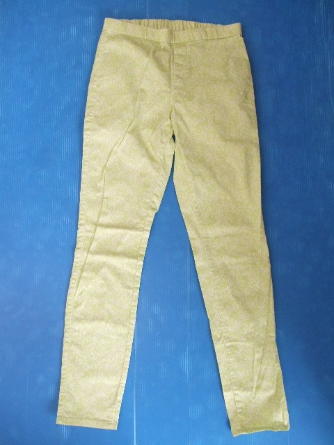 【お買得】★UNIQLO/ユニクロ★ズボン ペイズリー柄/緑系 Mサイズ レギンスパンツ拍卖