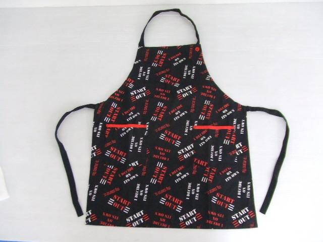 【お買得】★TOPVALU/トップバリュ★子供用エプロン 黒 150サイズ拍卖