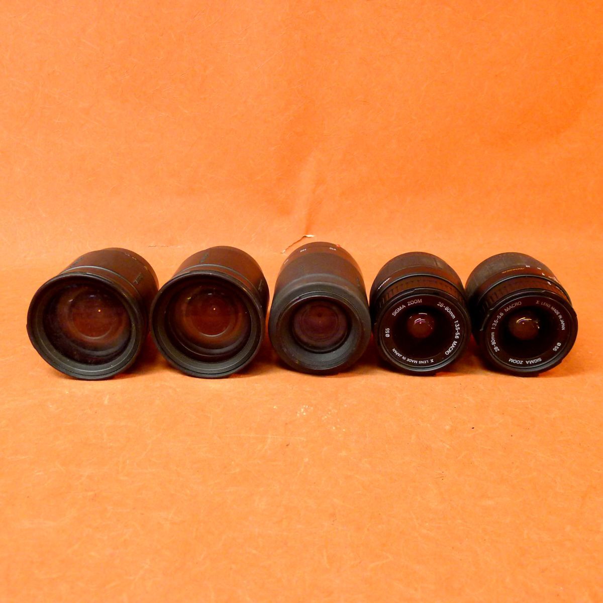 b◆140 FOR MINOLTA レンズまとめて5点①②SIGMA ZOOM Σ 28-80 1:3.5-5.6 MACRO③TAMRON AF 80-210 1:4.5-5.6等/60拍卖