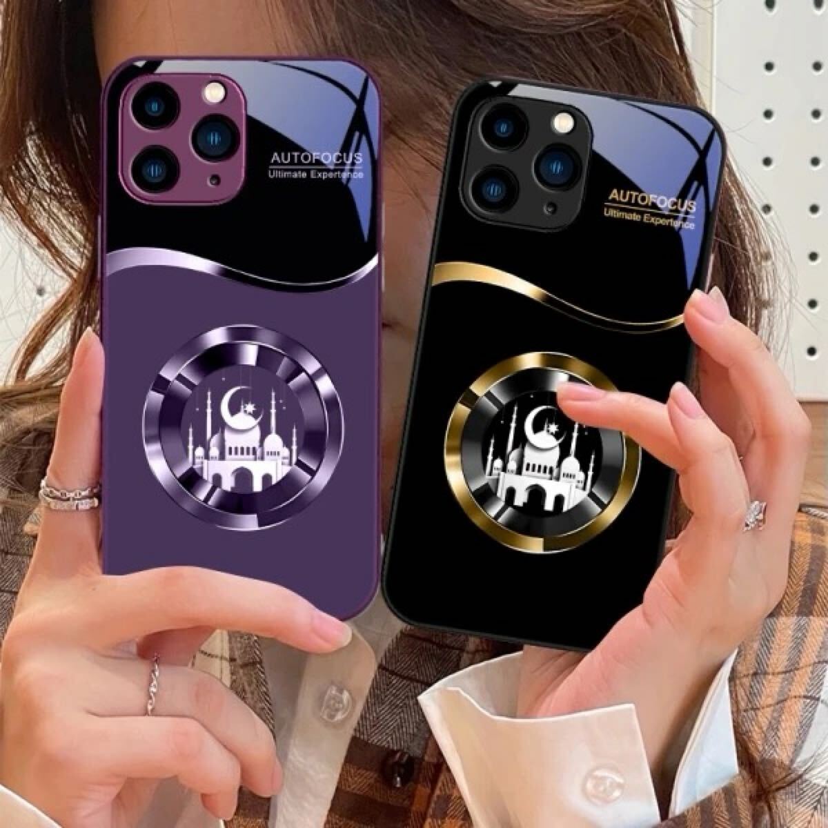 サークル城黄色 Iphone 16 プロマックス 15 プロ 14 13 12 ミニ 11 XS 最大 XR 7 8 Plu SE 2022 強化ガラス電話ケース 大人気 高級 韓国拍卖