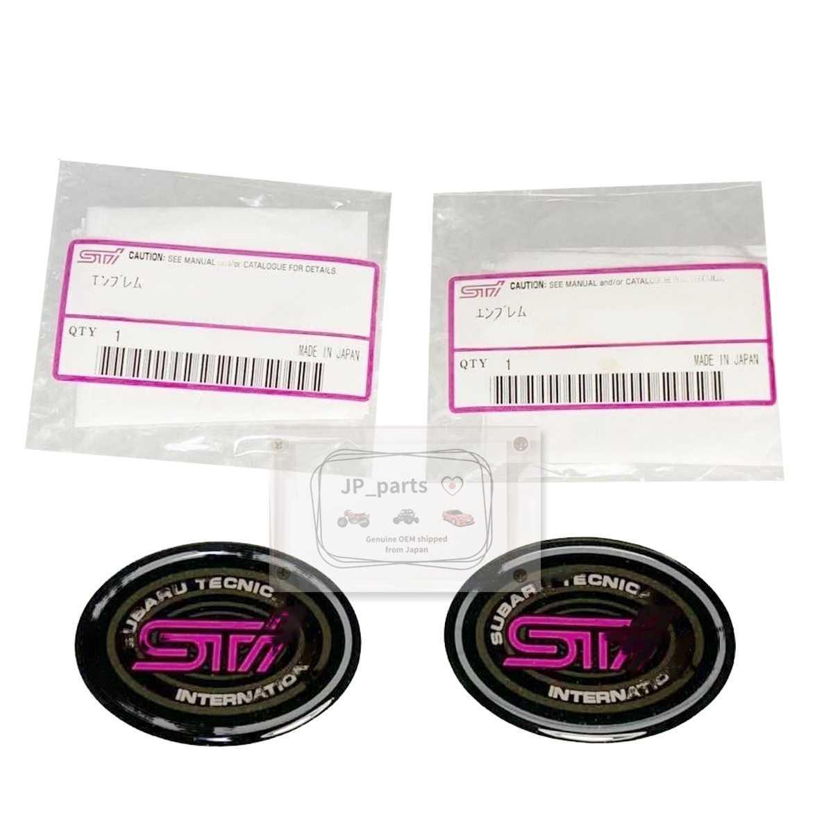 スバル純正 インプレッサ WRX STI GC8 フロント フェンダーエンブレム 2枚セット SUBARU *ヤ31拍卖