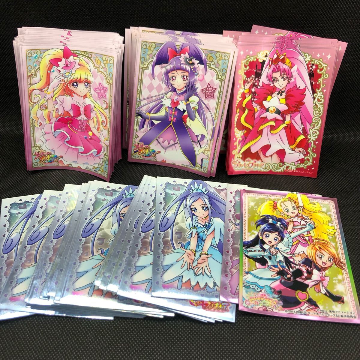 プリキュアカード スリーブ キュアミラクル 62枚キュアマジカル 30枚 プリンセスプリキュア 30枚ドキドキプリキュア 30枚 まとめ拍卖