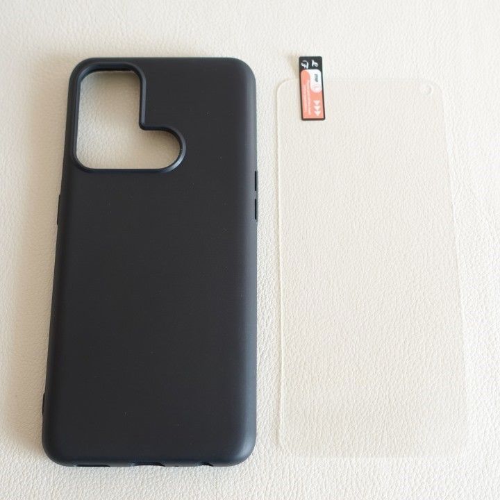 【2点セット】 OPPO Reno 5A ブラックケース+画面保護ガラスフィルム TPUソフトケース ガラスフィルム拍卖