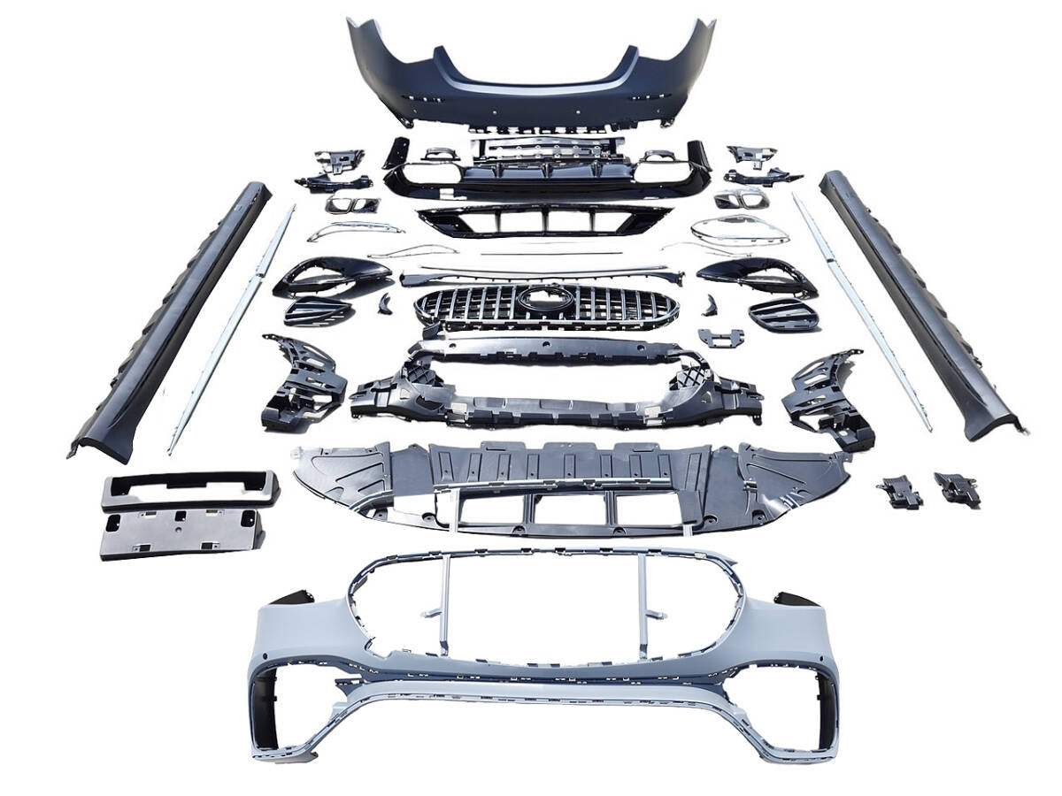 W223 S63type フロント バンパー グリル サイド ステップ リア バンパー マフラーカッター ベンツ Sクラス 現行 国内発送 即納 エアロ 外装拍卖