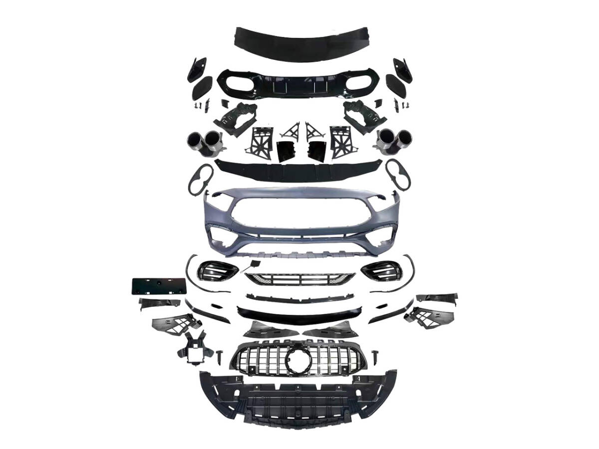 W177 フロント バンパー グリル リア ディフューザー マフラーカッター A45type ハッチバック AMGライン対応 ベンツ Aクラス カスタム 外装拍卖