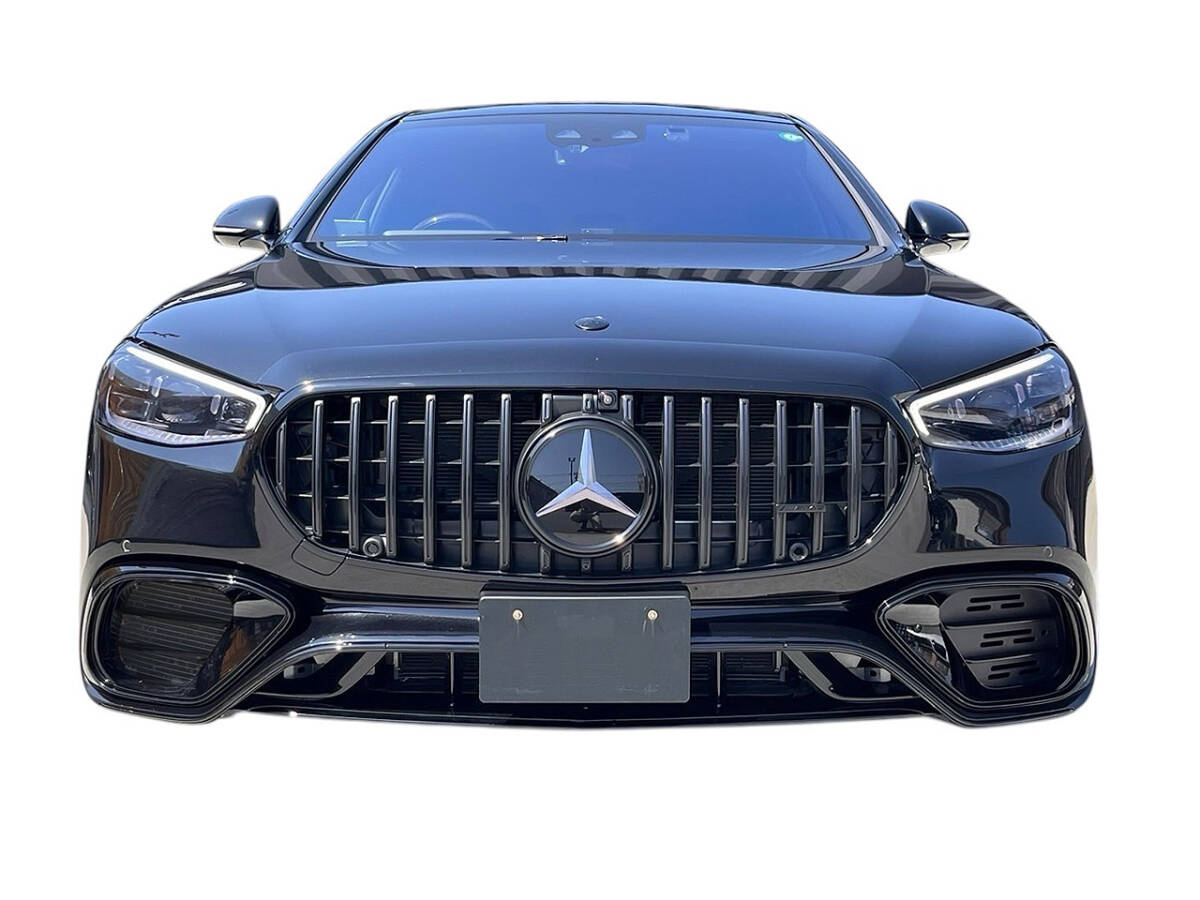 明日着 W223 フロント グリル サイド リア マフラーカッター S63type ピアノブラック ベンツ Sクラス 国内発送 即納 カスタム 外装 エアロ拍卖
