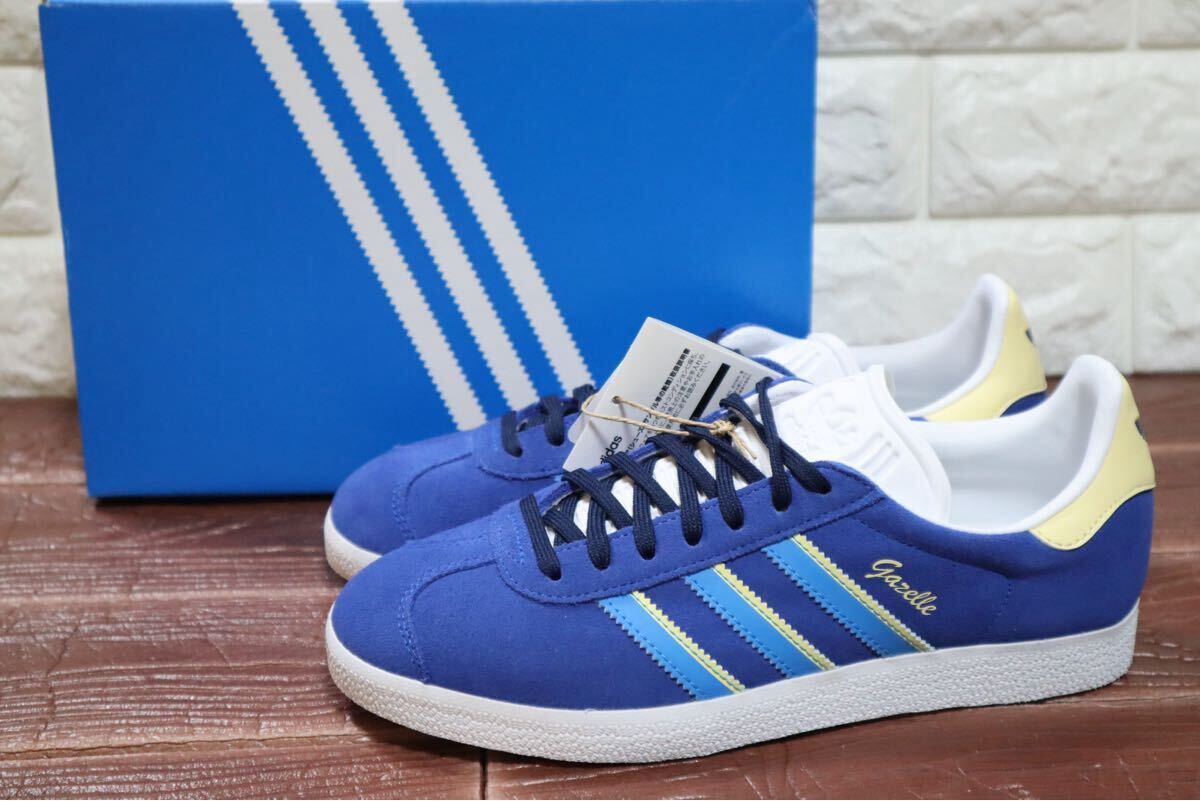 新品 定価15400円 25㎝ アディダス オリジナルス adidas originals ガゼル GAZELLE レディーススニーカー ブルー拍卖