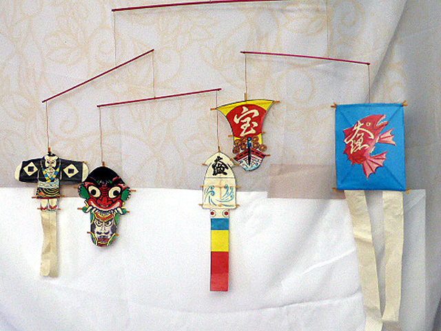 A85 郷土玩具昭和レトロ 長崎県 魔除け 壱岐鬼凧 一式/オブジェ/ディスプレイ・250317拍卖