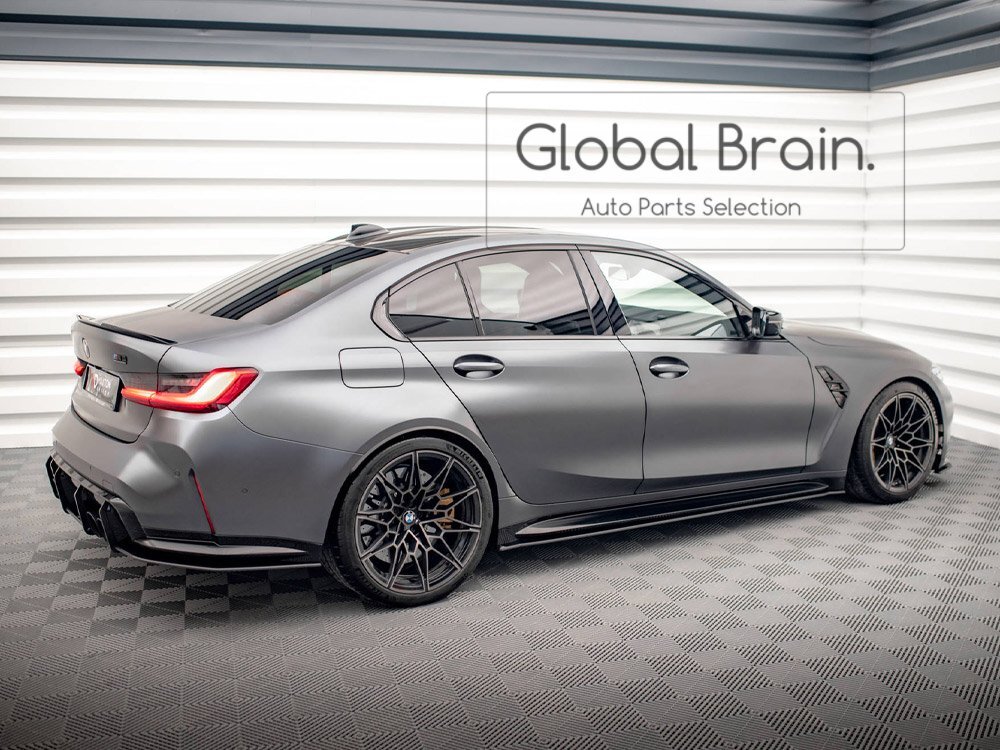 BMW M3 G80 サイド スカート カバー スポイラー / サイド スプリッタ― エプロン バンパー ディフューザー レーシング拍卖