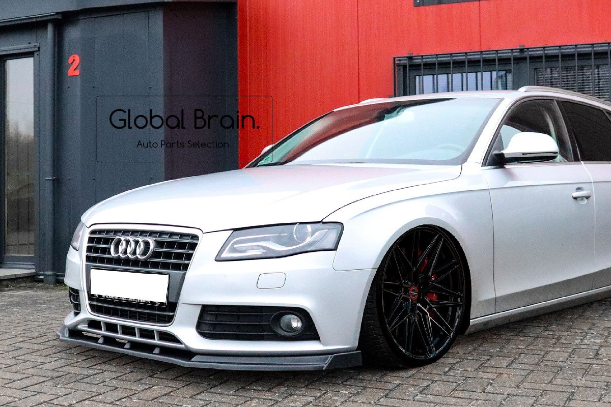 アウディ A4 B8 前期 Sライン アバント セダン フロント リップ スポイラー +ウィングレット /フロント スプリッター ディフューザー拍卖