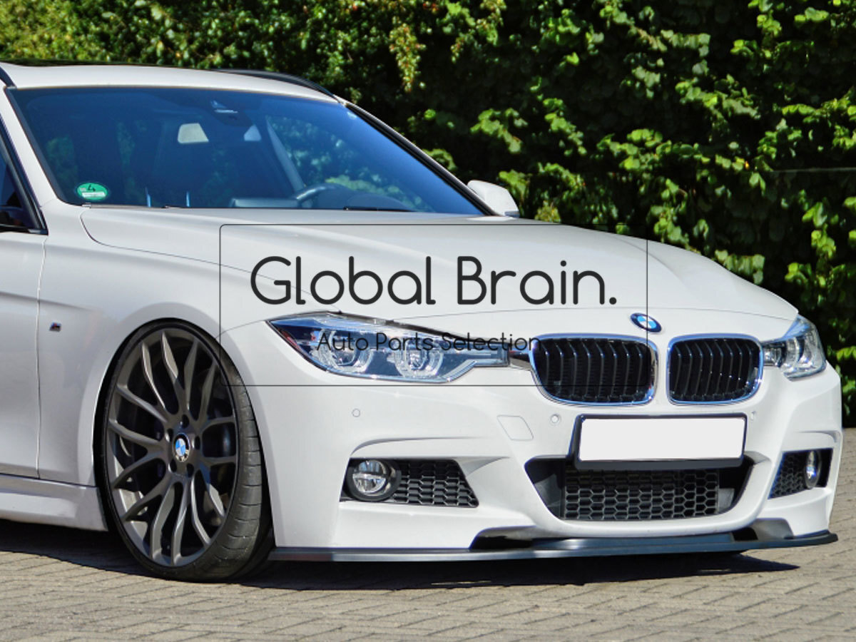 2011- BMW 3シリーズ F30 F31 前期 後期 フロントスプリッター スポイラー/ エプロン バンパー ディフューザー スカート エアロ拍卖