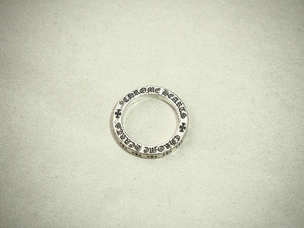 正規 CHROME HEARTS クロムハーツ 3mm スペーサー リング ホノルル限定 FUCK YOU シルバー 925 指輪 14号 原本 レシート付き本物320P▲拍卖