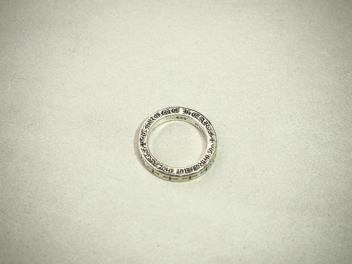正規 CHROME HEARTS クロムハーツ 3mm スペーサー リング FUCK YOU シルバー 925 指輪 13号 アローズ購入 原本付き本物320P▲拍卖