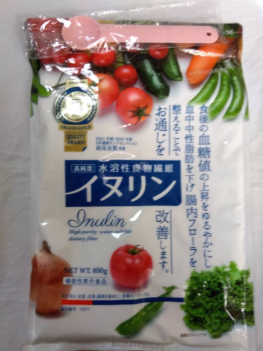 【新品】イヌリン 高純度水溶性食物繊維/400g 発送クリックポスト拍卖