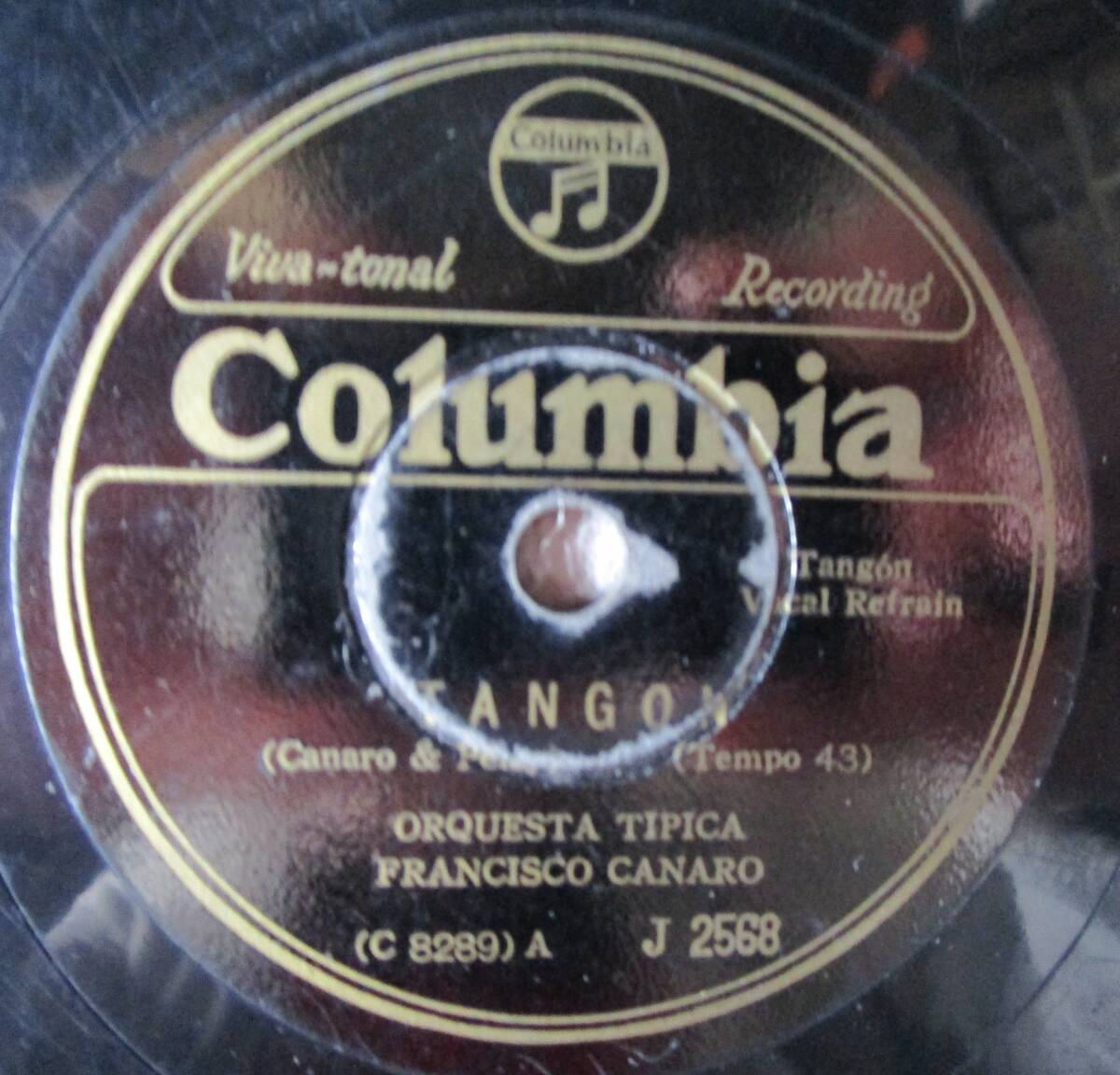 SP盤SPレコード 国内盤 タンゴ フランシスコ・カナロ楽団 Orquesta Tipica de Francisco Canaro 「Tangon」「S. O. S.」拍卖