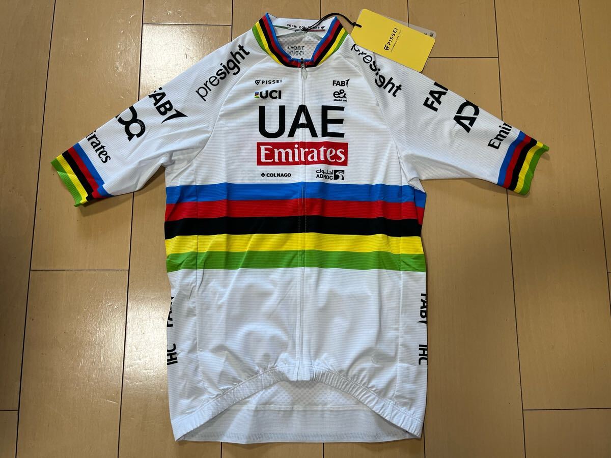 2024年新品UAEエミレーツ アルカンシェル ジャージ ポガチャル自転車コルナゴEmiratesロードバイクSHIMANOシマノSツールドフランス colnago拍卖