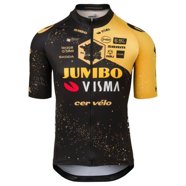 2023年新品ユンボ ヴィスマ ツールドフランス限定ジャージ JUMBO VISMAヴィンゲゴーCerveloシマノ サーヴェロTACX ELITE自転車拍卖