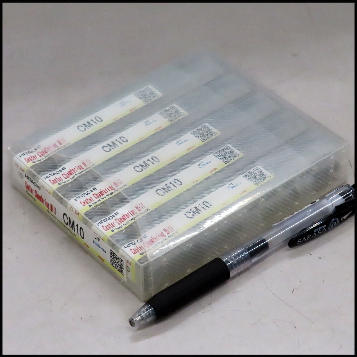 ■I-d1)未使用 日立ツール センター面取りミル CM10 5本セット/Φ10mm C面取り エンドミル/切削工具拍卖