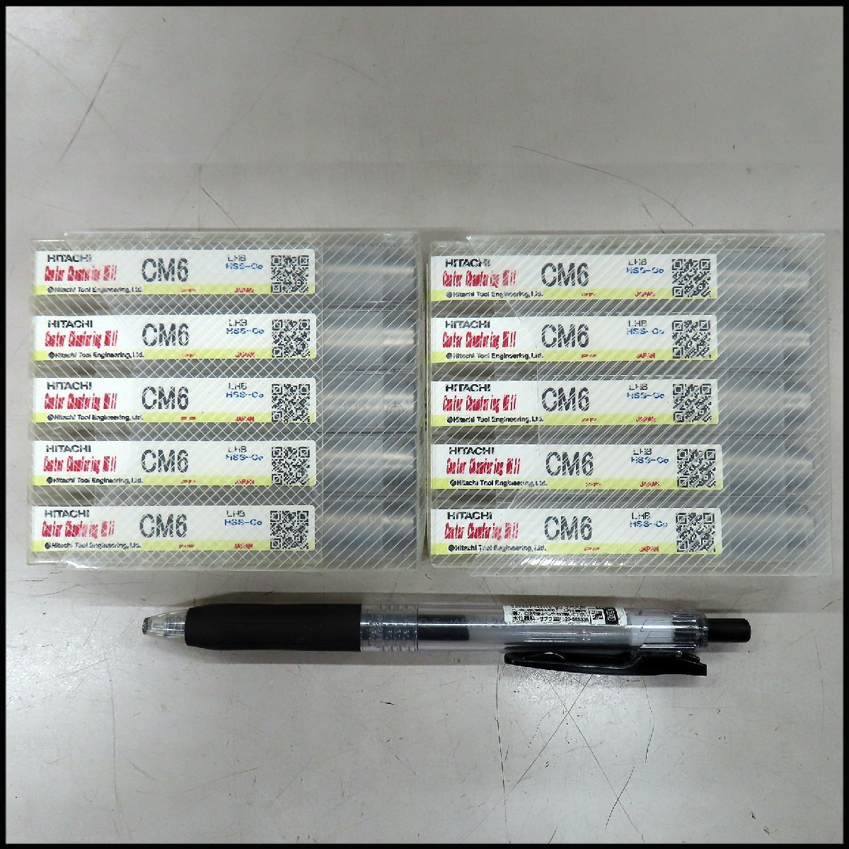 ■I-b1)未使用 日立ツール センター面取りミル CM6 10本セット/Φ6mm C面取り エンドミル/切削工具拍卖
