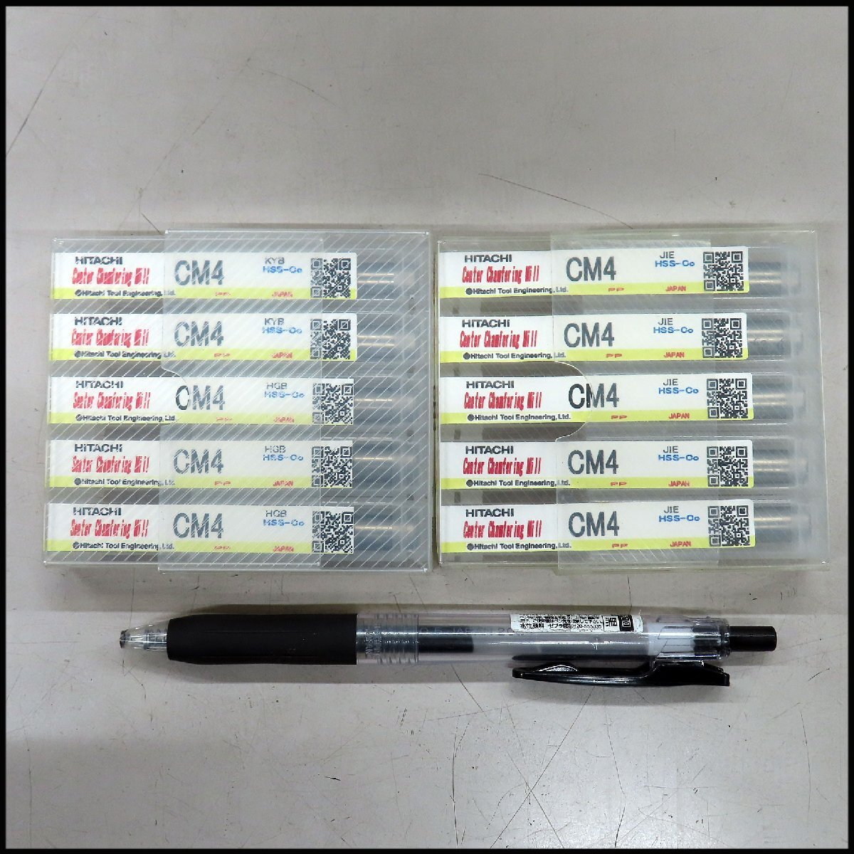 ■I-a1)未使用 日立ツール センター面取りミル CM4 10本セット/Φ4mm C面取り エンドミル/切削工具拍卖