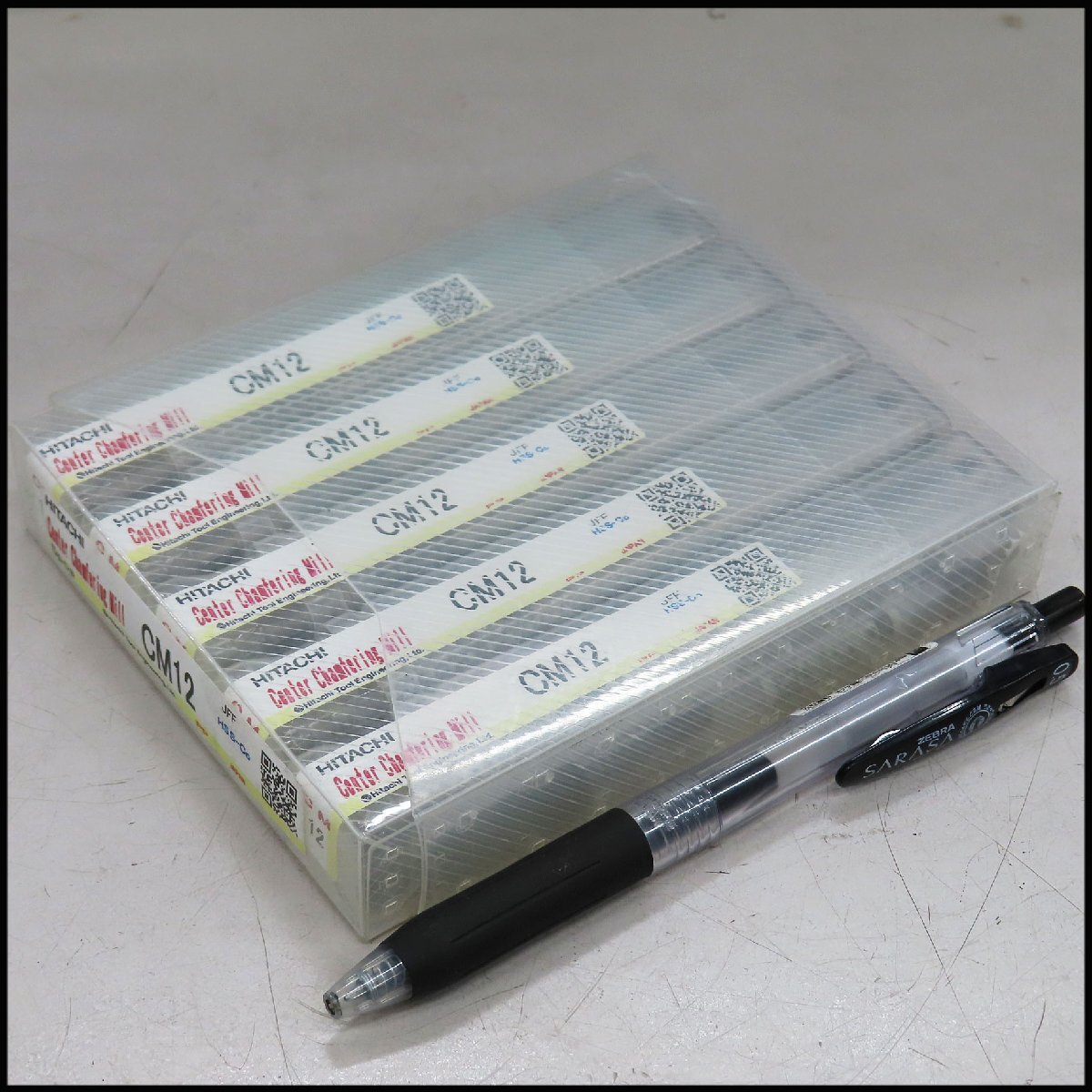 ■I-e1)未使用 日立ツール センター面取りミル CM12 5本セット/Φ12mm C面取り エンドミル/切削工具拍卖