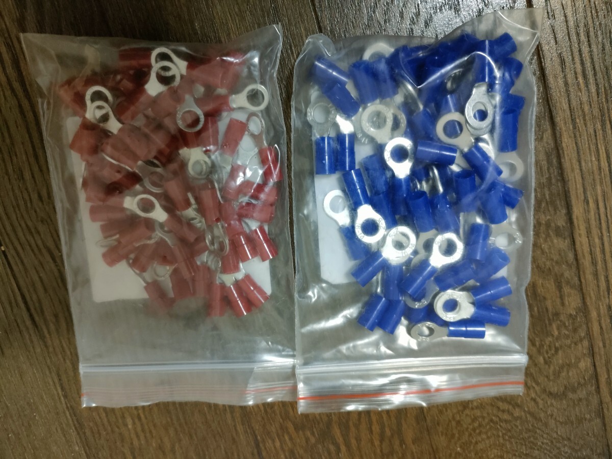 ばら売り10個 絶縁被覆付圧着端子 R2-5 R1.25-5 R1.25-4M R1.25-3拍卖