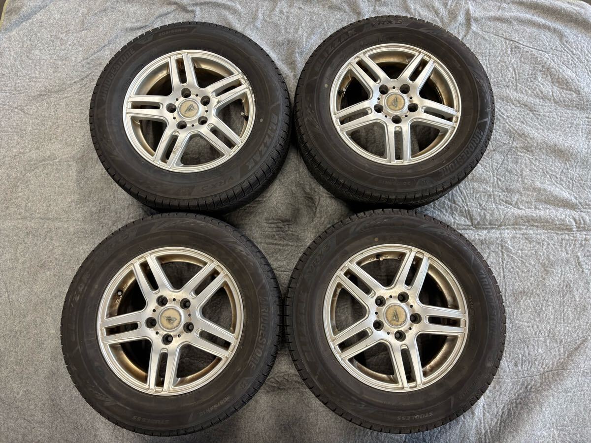 ブリジストン ブリザック VRX3 205/65R15 2021年製バリ溝 15×6J ET50 114.3 5H ノアヴォクシーセレナステップワゴン等拍卖