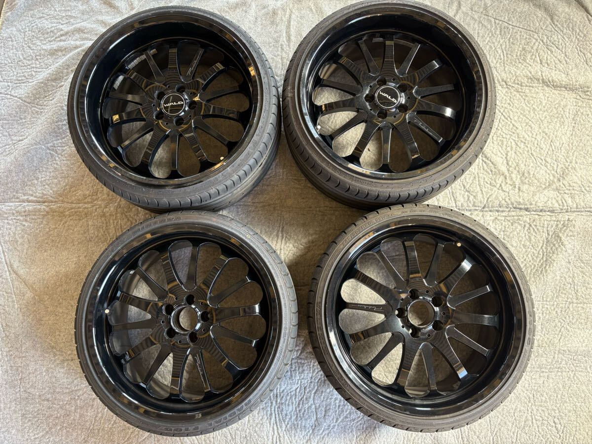 WALD ポルトフィーノ 20インチ9JCH1810JCH37 P.C.D.114.3 タイヤバリ溝 レクサスISGSクラウンマークX Portofino拍卖